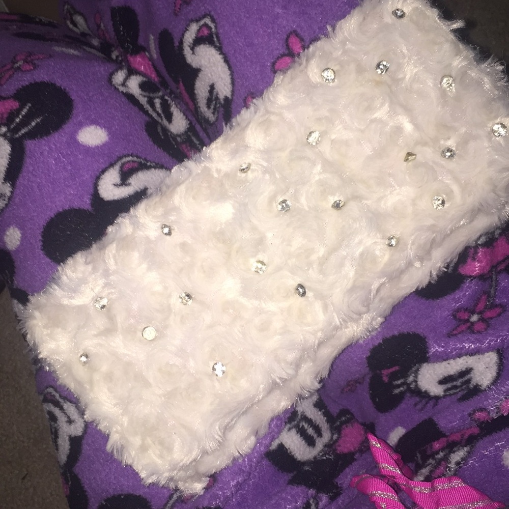Handmade fur clutch